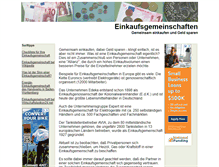 Tablet Screenshot of einkaufsgemeinschaften.com